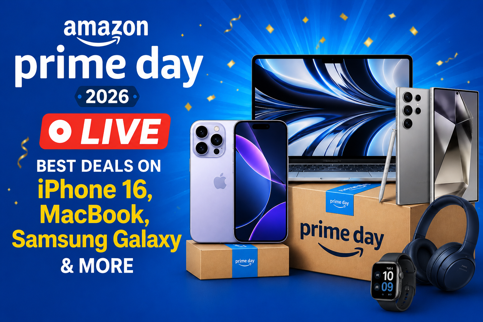 Amazon Prime Day 2026 LIVE: Best iPhone, MacBook & Galaxy Deals